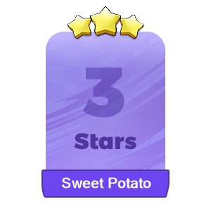MMOJUGG Monopoly Go Sweet Potato 3 Stars-S8-7 Details View of Item Function and Use